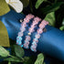 Rosewater | Silver | Firefly Glass Clover Bracelet